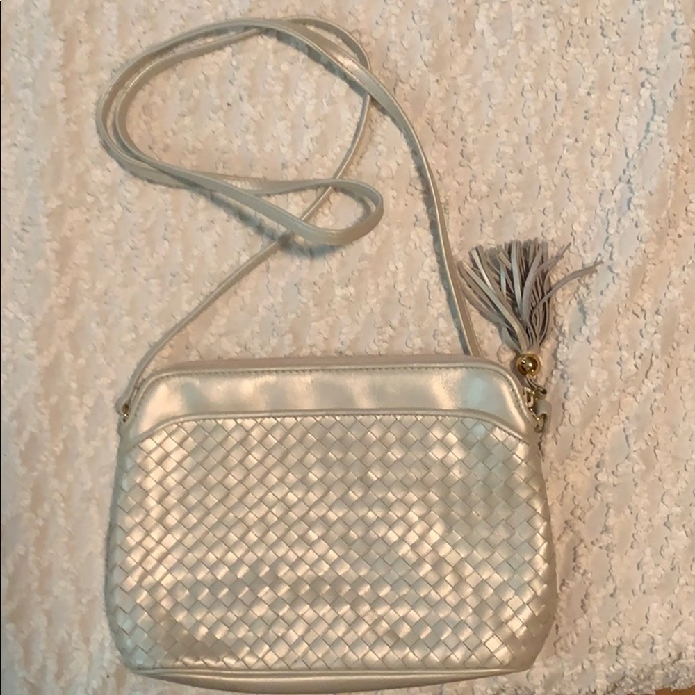 Ganson Pearl white handbag